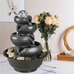 11 2/5” H 5-Tier Relaxation Water Fountain